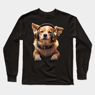 ilove music and dogs Long Sleeve T-Shirt